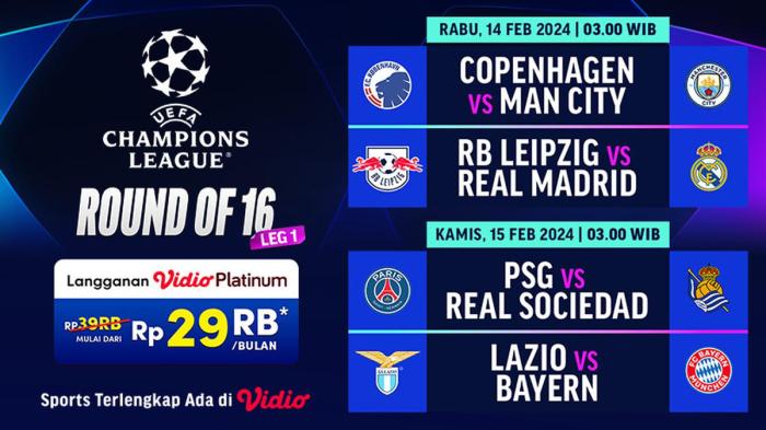 Jadwal Siaran Langsung Liga Champions