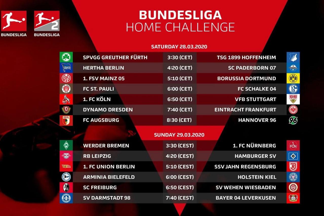 Jadwal Pertandingan Liga Jerman Hari Ini